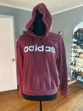 Adidas Burgundy Hoodie